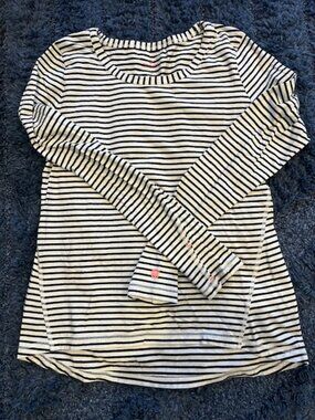 T by Talbots Striped Long Sleeve Top - Petite Medium